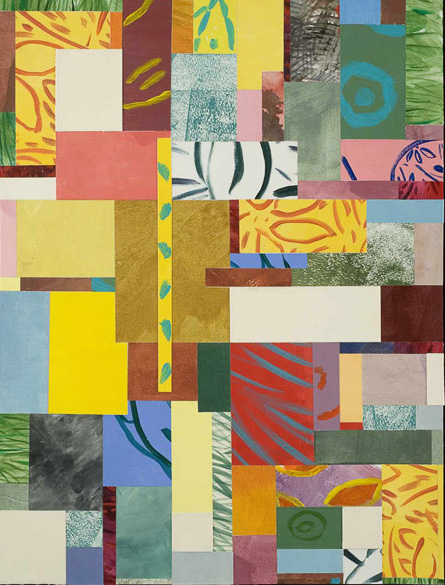 Summer   14x10  acrylic/paper collage