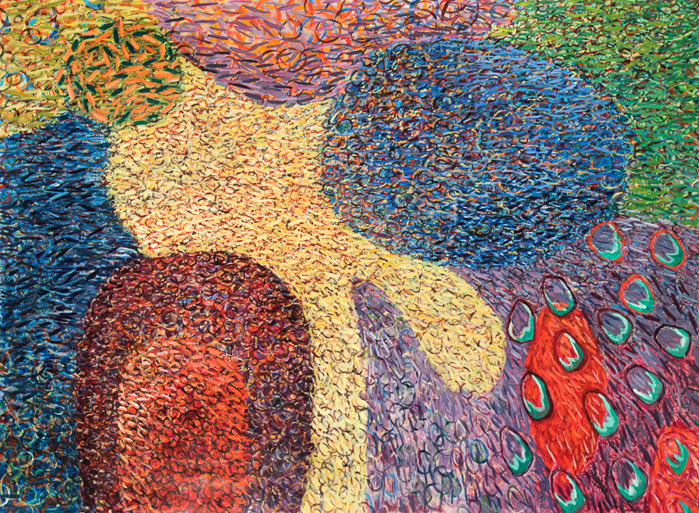 Let Waters Swarm  54"x72", acrylic/paper
