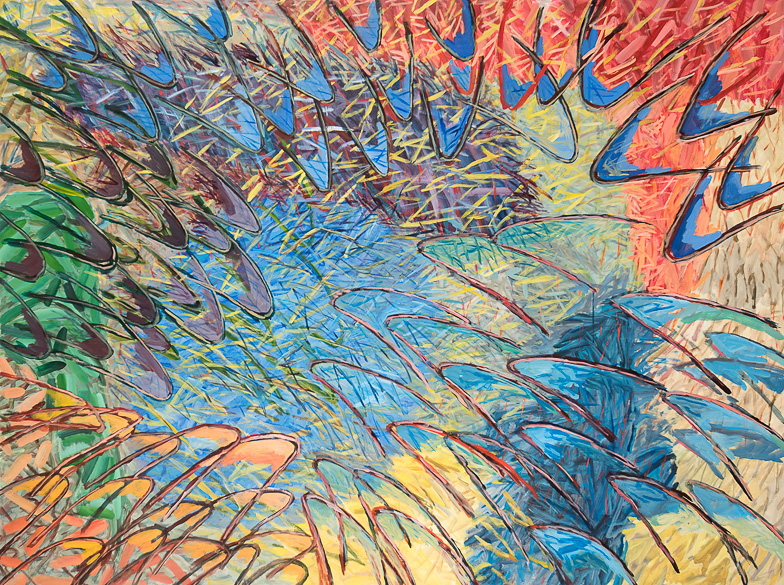 Every Living Creature<br />54”x72” acrylic/paper