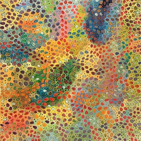 Morning; after Inness 54x55 acrylic on paper