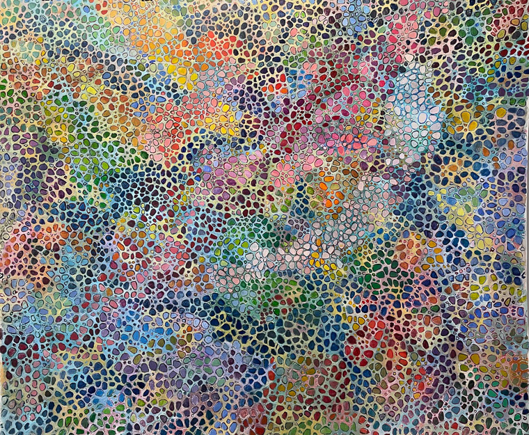 Noon: after Inness 51x61 acrylic on paper