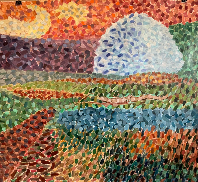 Gathering Clouds: study 48x52 acryl/ppr