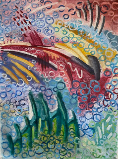 Psalmscape: Mountains 30x22 acryl/ppr