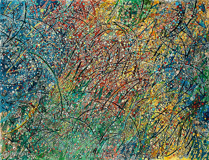 Ruth: Harvest, 54”x72”, acrylic/paper
